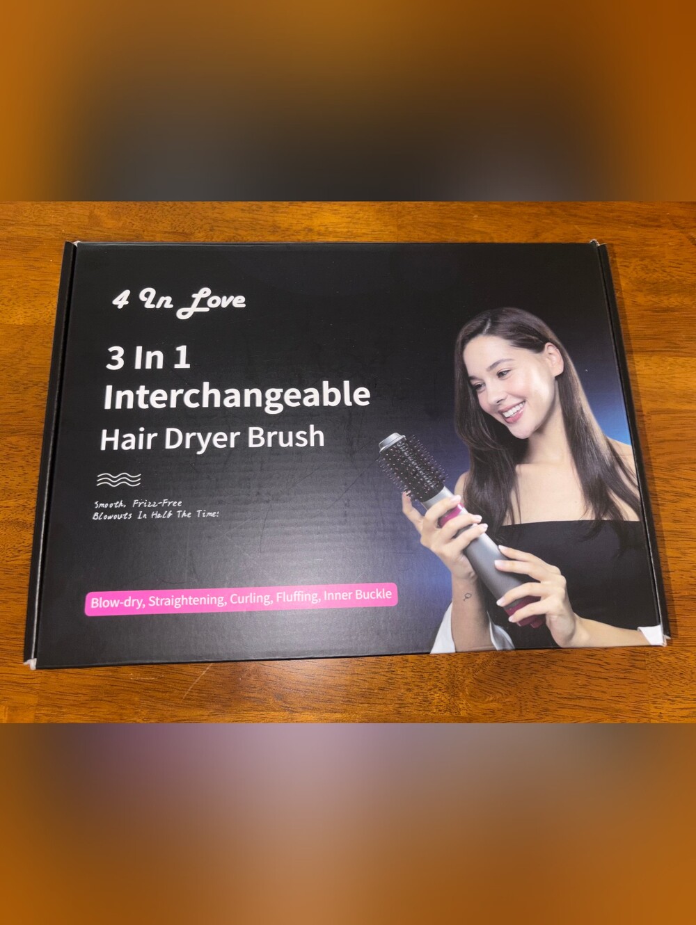4 In Love 3-in-1 Interchangeable Hair Dryer Brush Set (Model SM-5258)